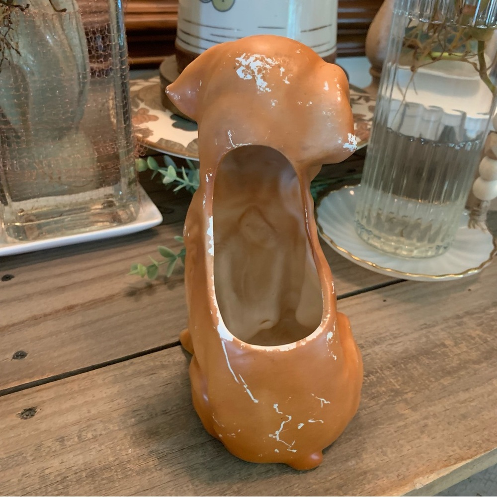 🌱vintage dog~planter~Utensil holder~farmhouse~pets~plants - Picture 8 of 11